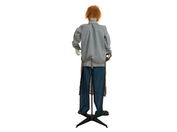 Zombie met Kettingzaag Animatron Bewegend Figuur