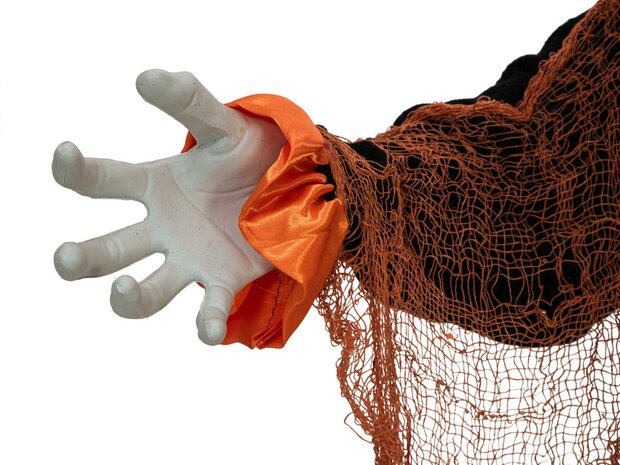 Oranje Clown met Ballon Animatron Bewegend Figuur