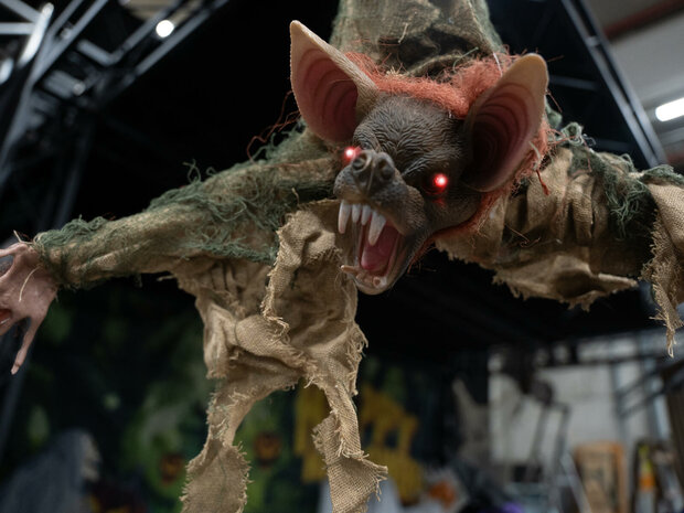 Monster Vampier Vleermuis Hangend Animatron Bewegend Figuur