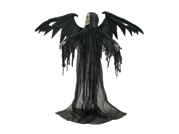 Zwarte Engel Animatron Bewegend Figuur