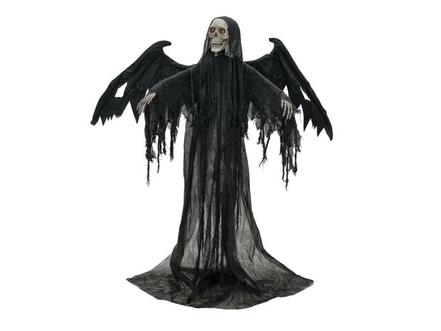 Zwarte Engel Animatron Bewegend Figuur