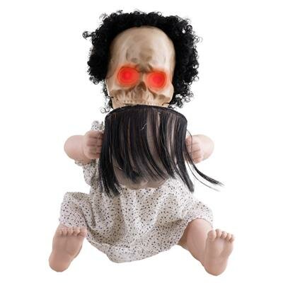 Gemaskerde Baby Pop Animatron Bewegend Figuur