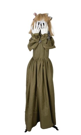 Enge Vrouw Animatron Bewegend Figuur