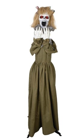 Enge Vrouw Animatron Bewegend Figuur