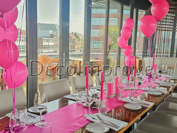 Tafelsetting Medium Roze – Vrolijke & Stijlvolle Roze Tafeldecoratie