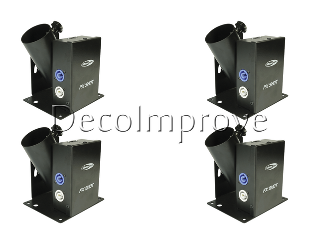 Showtec FX Shot Elektrisch confettikanon Set van 4 01