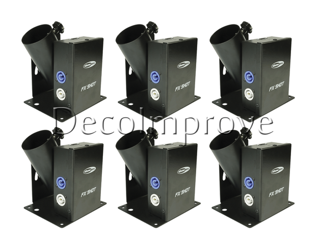 Showtec FX Shot Elektrisch confettikanon Set van 6 01