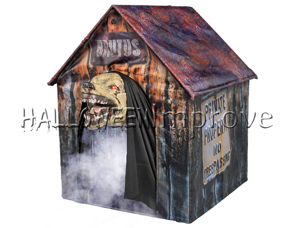 Brutus in Hondenhok Animatron Bewegend FIguur Verhuur