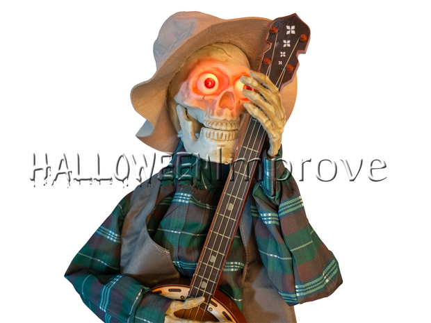 Banjo Spelende Skelet Animatron Bewegend Figuur Verhuur