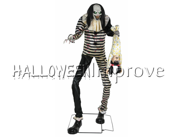 Torenhoge Nachtmerrie Clown Animatron Bewegend Figuur Verhuur