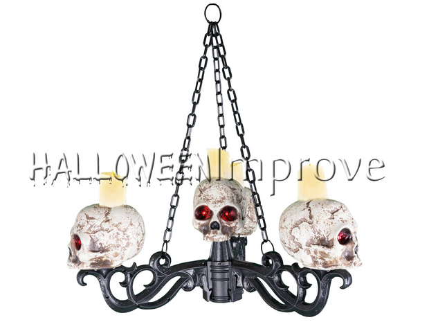 Schedel Kroonluchter met Licht 3-in-1