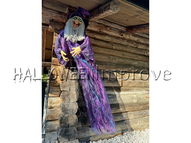 Paarse Heks Staand Figuur