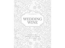 Wijnfles 'Wedding Wine' Flessenlabel 50st