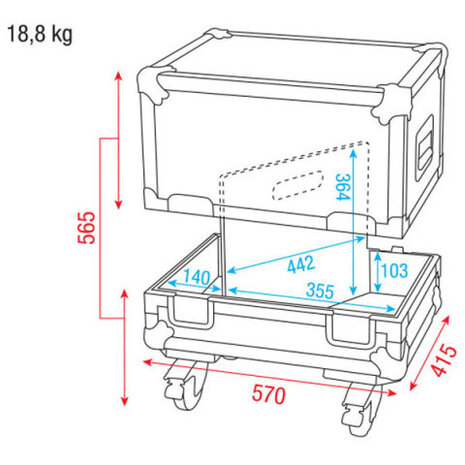 DAP Case for 2x M10 Monitor