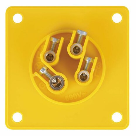 CEE 16A 110V 4p Socket Female Yellow, IP44