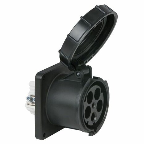 CEE 125A 400V 5p Socket Female Black, IP67