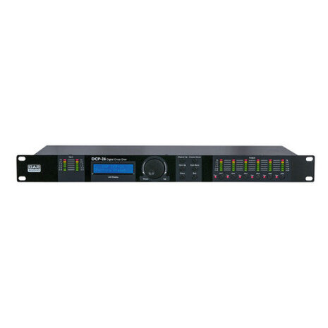 Dap DCP-26 MKII Digitale Crossover met 2 in en 6 out