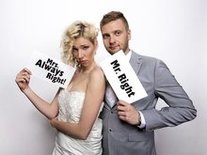 Mr. Right & Mrs. Always Right Foto Props Borden