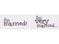 I'm Married & I'm Very Married... Foto Props Borden Karton