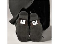 ?! Leestekens Schoen Stickers 2st