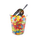 Transparant Medium Plastic Cilinder Snoepvaas 14cm