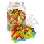 Victoriaanse Plastic Snoeppot met Deksel Medium 2.25L