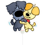 Woezel en Pip MiniShape Folie Ballon 35cm