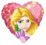 Prinses Rapunzel Hart Folie Ballon 45cm