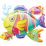 Tropische Vissen SuperVorm Folie Ballon 77cm