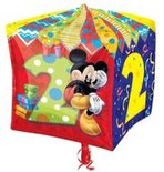 Mickey Mouse Cubez '2 jaar' Folie Ballon 38cm