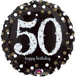 Sprankelend '50 Happy Birthday' Folie Ballon 45cm