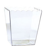 Transparant Golvend Medium Vierkant Snoepvaas 15cm