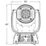 Showtec Infinity iS-100 100W witte LED 15° pro LED movinghead