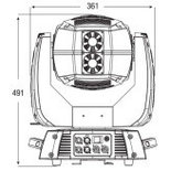 Showtec Infinity iS-200 200Watt witte LED 15° pro LED movinghead
