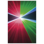 Showtec Galactic RGB850 850mW rode/groene/blauwe laser, ILDA en DMX