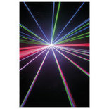 Showtec Galactic RGB850 850mW rode/groene/blauwe laser, ILDA en DMX