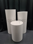 Ronde Zuilen Wit set van 3 Verhuur