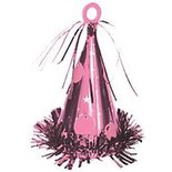 Roze Feesthoedje Ballongewichtje