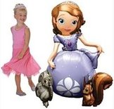 Prinses Sofia Airwalker Folie Ballon