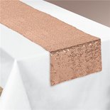 Blush Rosegold Lovertjes Tafelloper 182x33cm