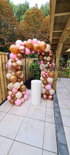 Ballonnenboog Bruin, Roze, Creme Organic