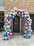 Ballonnenboog Organic Chroom Regenboog