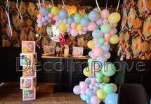 Organic Pastelkleuren Driekwart Ballonnenboog
