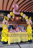 Ballonnenboog Helium Roze Geel Bumba