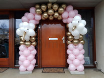 Ballonnenboog Ooievaar Roze