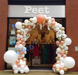 Ballonnenboog Organic met Bloemen