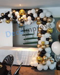 Organic Zwart Wit Goud Driekwart Ballonnenboog