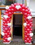 Ballonnenboog Standaard Enkeldeurs met Hartjes