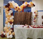 Organic Maroon Peach Driekwart Ballonnenboog