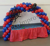 Ballonnenboog Spiderman Dubbeldeurs inclusief Spinnenweb en Spin